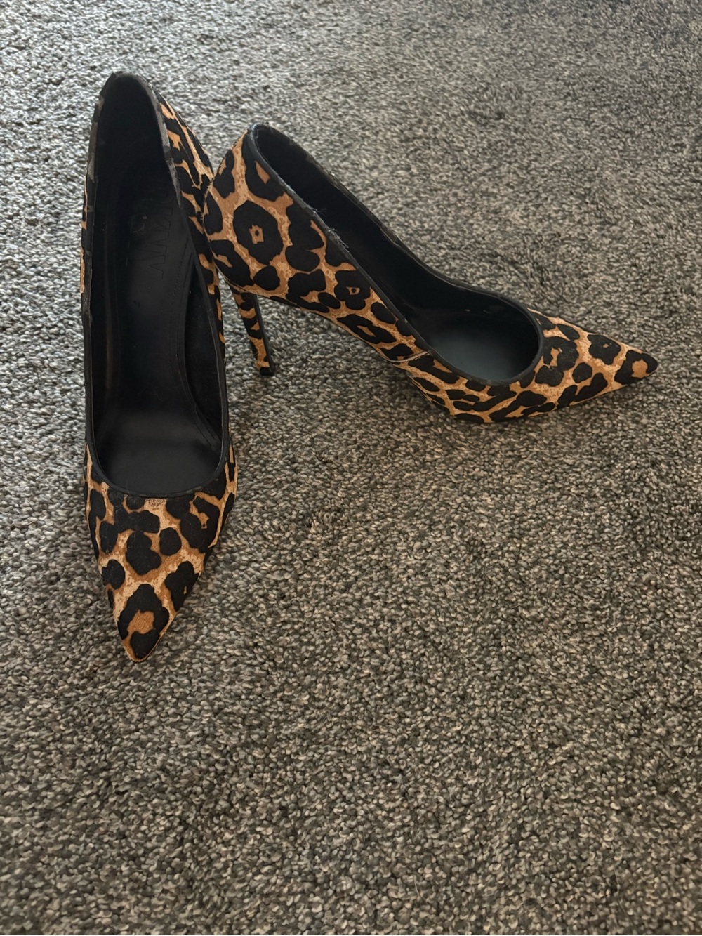 DKNY Leopard-Print Pointed Toe Stiletto Pumps - Brown/Black
